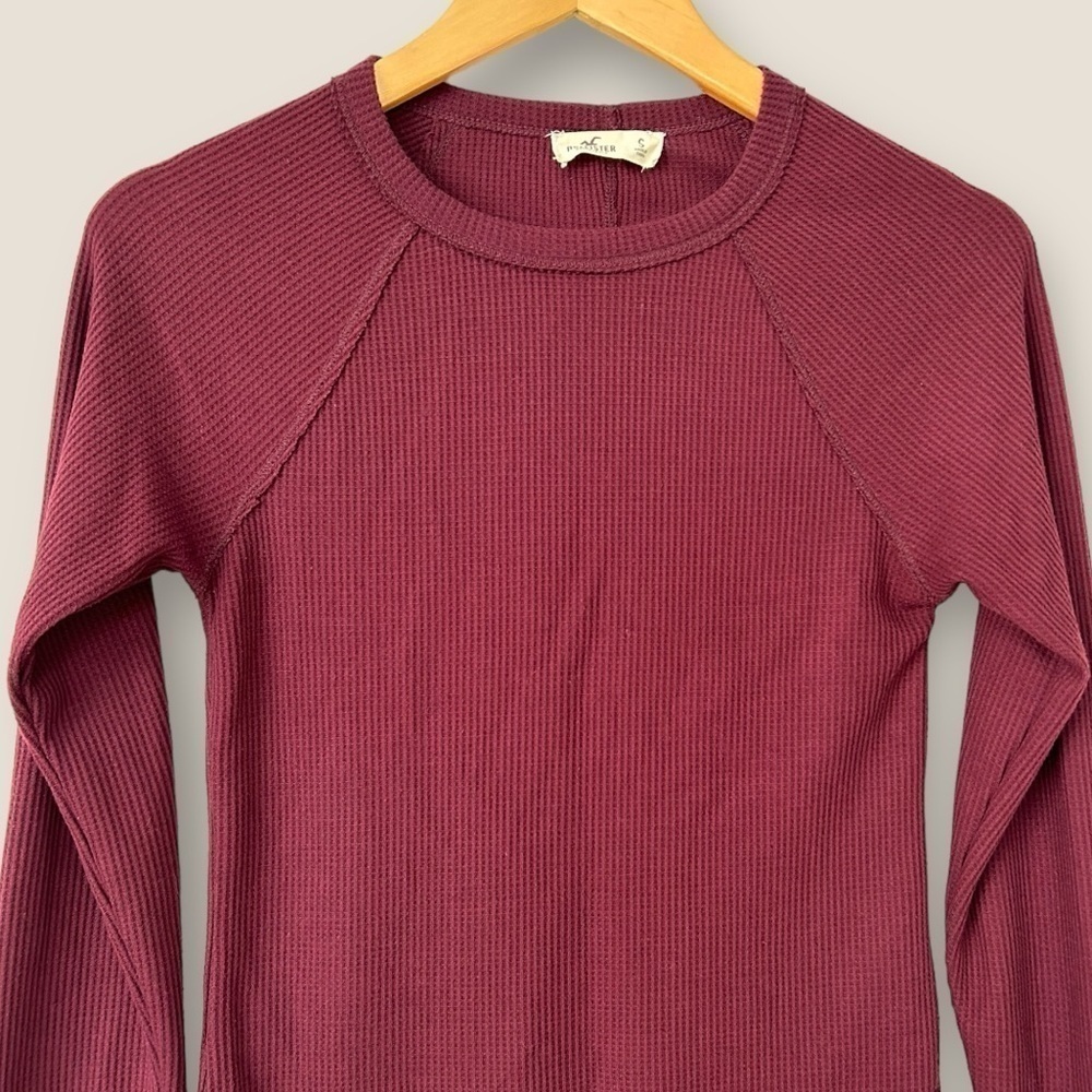 Hollister Burgundy Long Sleeve Top - Picture 3 of 8